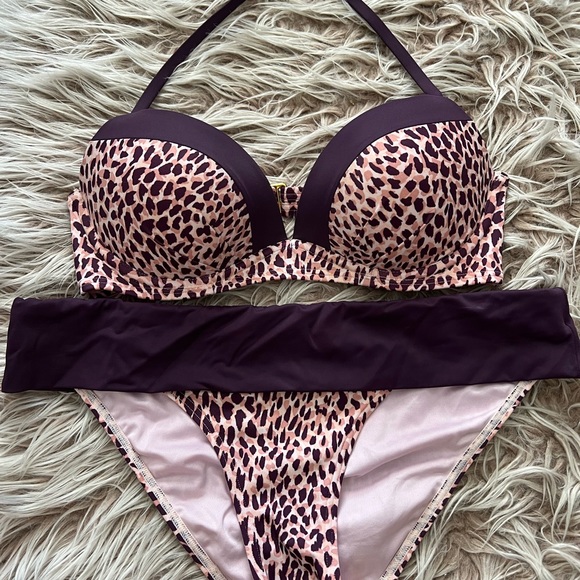 VS Leopard Print Swimsuit Set - Picture 3 of 6